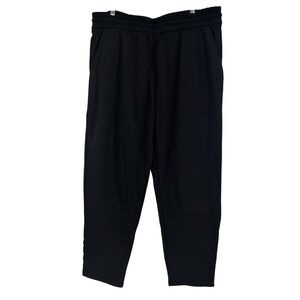 Members Mark Mens Black Tech Fleece Pant XXL Zip Pockets Athletic Casual